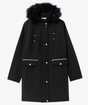 Manteau à capuche fantaisie femme grande taille vue8 - GEMO (G TAILLE) - GEMO