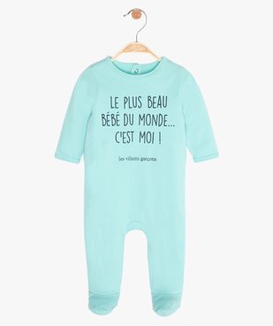 Pyjama bébé garçon à message humoristique - GEMO x Les Vilaines filles vue1 - VILAINES FILLES - GEMO