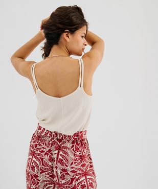 Débardeur à fines bretelles et perles femme vue3 - GEMO(FEMME PAP) - GEMO