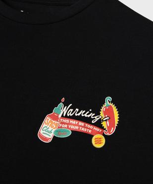 Tee-shirt manches courtes en coton imprimé devant et dos garçon vue3 - GEMO 4G GARCON - GEMO