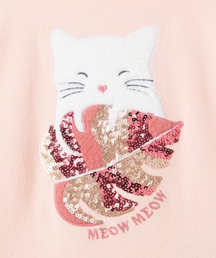 Pull fille avec motif animalier brodé vue2 - GEMO (ENFANT) - GEMO
