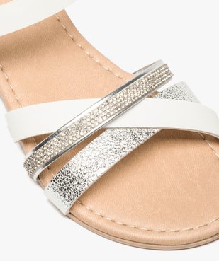 Sandales fille à brides strass et métallisées vue6 - Nikesneakers (ENFANT) - Nikesneakers