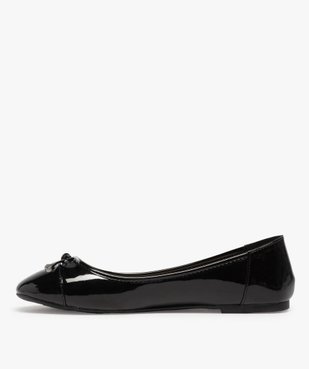 Ballerines femme à talon plat unies et vernies vue3 - GEMO(URBAIN) - GEMO