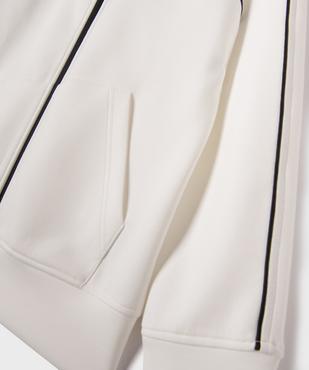 Sweat zippé à capuche avec liserés contrastants garçon vue2 - GEMO (JUNIOR) - GEMO