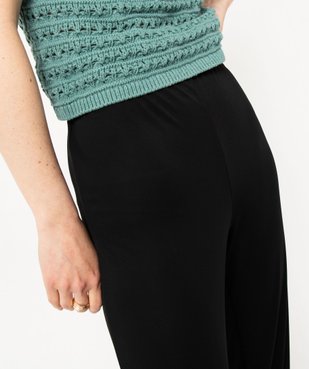 Pantalon en maille fluide extensible femme vue6 - GEMO(FEMME PAP) - GEMO