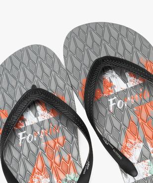 Tongs imprimées à semelle fantaisie homme  vue3 - GEMO (PLAGE) - GEMO