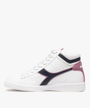 Baskets femme bicolores à tige montante - Diadora Game High vue3 - DIADORA - GEMO