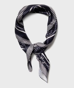 Foulard en satin à motifs étoiles femme - LuluCastagnette vue4 - LULU CASTAGNETT - GEMO