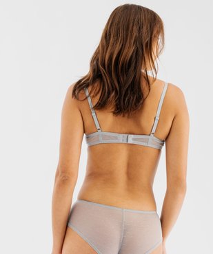 Soutien-gorge à armatures forme corbeille en dentelle vue4 - GEMO(HOMWR FEM) - GEMO
