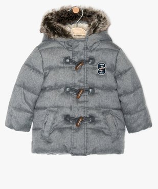Blouson bébé garçon entièrement doublé avec capuche vue1 - GEMO(BEBE DEBT) - GEMO