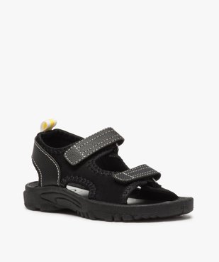Sandales garçon multi-matières fermeture à scratch vue2 - GEMO (ENFANT) - GEMO