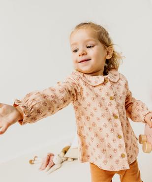 Blouse à manches longues et col Claudine bébé fille vue6 - GEMO 4G BEBE - GEMO