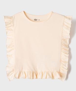 Tee-shirt sans manches volanté fille  vue1 - GEMO 4G FILLE - GEMO