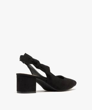 Escarpins sling-back avec noeud sur le côté femme - Valentina Baldano vue4 - VALENTINA BALDANO GEMO FORGOOD - GEMO