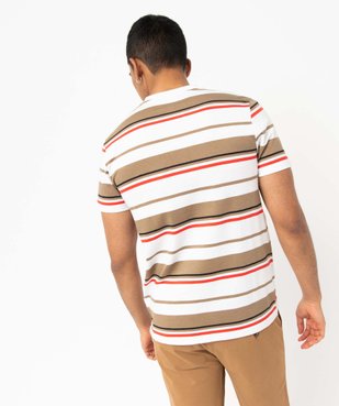 Tee-shirt rayé manches courtes homme vue3 - GEMO (HOMME) - GEMO