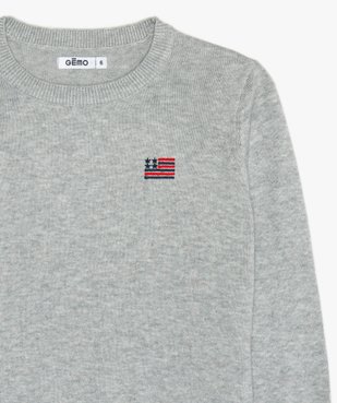 Pull garçon en coton avec drapeau américain vue2 - GEMO (ENFANT) - GEMO