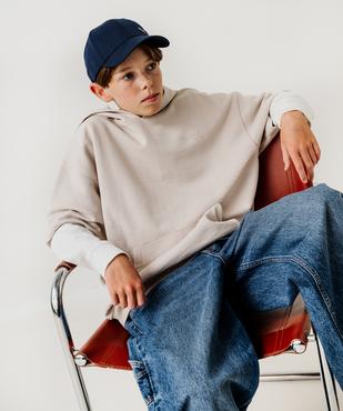 Sweat à manches courtes et capuche garçon vue1 - GEMO 4G GARCON - GEMO