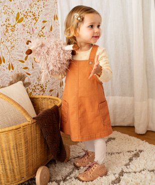 Ensemble 2 pièces robe + tee-shirt manches longues bébé fille vue1 - GEMO(BEBE DEBT) - GEMO
