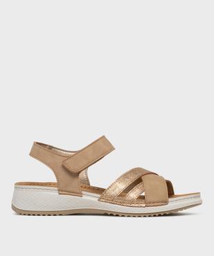 Sandales confort avec brides pailletées femme vue1 - G'FLEX - GEMO