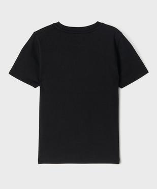 Tee-shirt manches courtes en maille côtelée fille vue3 - GEMO 4G FILLE - GEMO