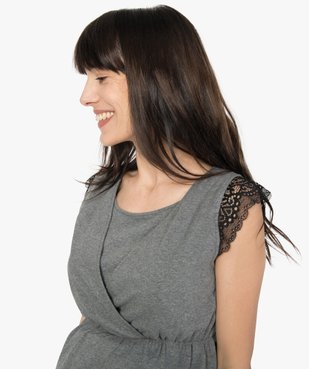 Pyjama de grossesse (2 pièces) : pantalon + top vue2 - GEMO (MATER) - GEMO