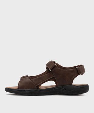 Sandale confort fermeture 3 scratchs homme vue3 - G'FLEX - GEMO