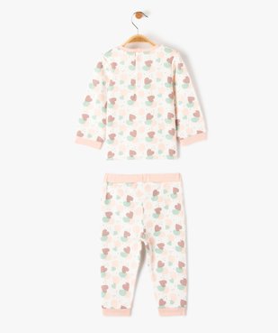 Pyjama bébé fille imprimé deux pièces vue4 - GEMO(BB COUCHE) - GEMO