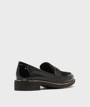 Mocassins vernis à plateau en suédine et bout amande femme - Valentina Baldano vue4 - VALENTINA BALDA - GEMO