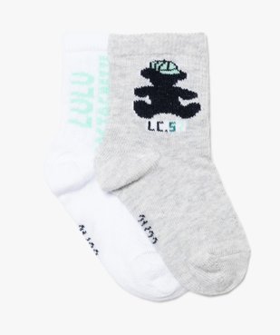 Chaussettes bébé garçon assorties (lot de 2) – Lulu Castagnette vue1 - LULUCASTAGNETTE - GEMO