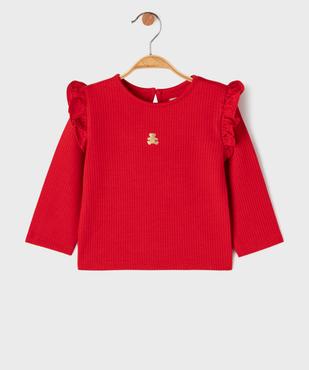 Tee-shirt manches longues texturé bébé fille - LuluCastagnette vue1 - LULU CASTAGNETTE GEMO FOR GOOD - GEMO