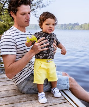 Tee-shirt bébé garçon à manches courtes avec motifs vue5 - GEMO 4G BEBE - GEMO