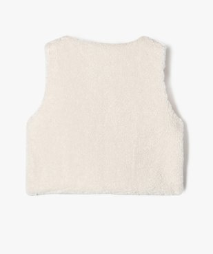 Gilet sans manches en maille peluche fille vue4 - GEMO (ENFANT) - GEMO