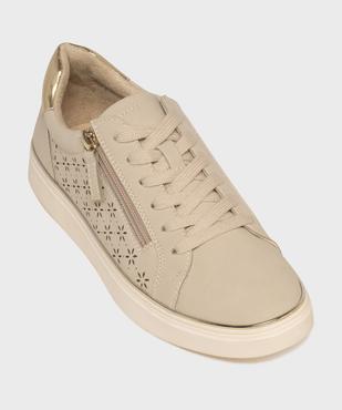 Baskets basses à lacets et zip femme - Valentina Baldano vue5 - VALENTINA BALDA - GEMO