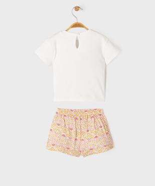 Ensemble 2 pièces tee-shirt et short bébé fille - LuluCastagnette vue6 - LULU CASTAGNETTE GEMO FOR GOOD - GEMO