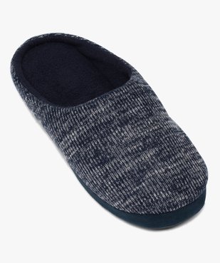 Chaussons homme mules dessus en maille chinée vue5 - GEMO(HOMWR HOM) - GEMO
