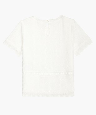Tee-shirt fille en broderie - Lulu Castagnette vue4 - LULUCASTAGNETTE - GEMO