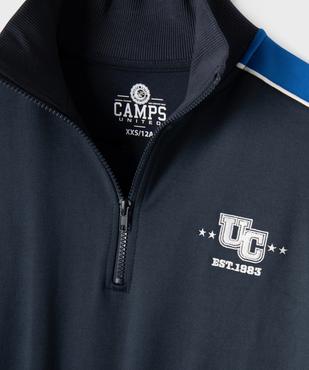 Sweat de sport avec col zippé fille - Camps United vue2 - CAMPS - GEMO