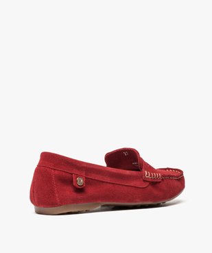 Mocassins femme en cuir souple vue4 - GEMO (CASUAL) - GEMO