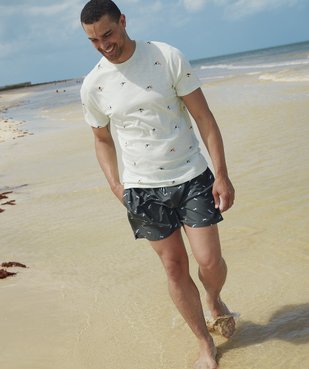 Short de bain homme en polyester recyclé - Gémo x Surfrider vue5 - SURFRIDER DTR - GEMO