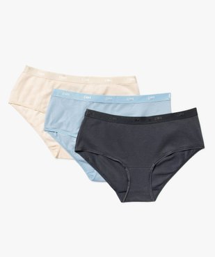 Boxers en coton stretch femme (lot de 3) - Les Pockets Eco Dim vue1 - DIM - GEMO