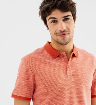 Polo manches courtes en coton à motifs géométriques homm vue2 - GEMO (HOMME) - GEMO