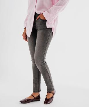Jean slim taille normale en denim stretch femme vue1 - GEMO 4G FEMME - GEMO