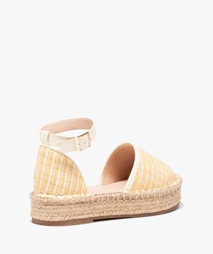 Sandales femme style espadrilles ouvertes sur les côtés vue4 - GEMO (CASUAL) - GEMO