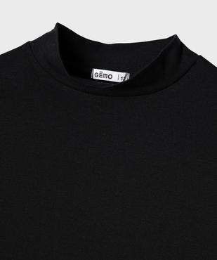Robe tee-shirt évasée à col montant fille vue2 - GEMO (JUNIOR) - GEMO