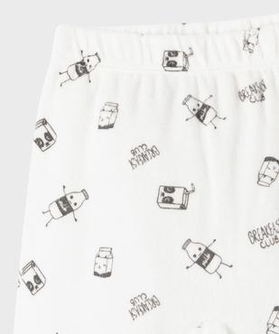 Pyjama en velours 2 pièces motif bébé vue3 - GEMO 4G BEBE - GEMO