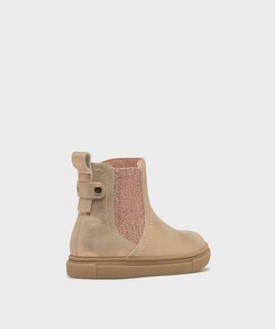 Boots Chelsea pailletées à semelle sport fille vue4 - LOVELY WINGS - GEMO