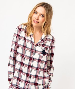 Pyjama à carreaux femme - LuluCastagnette vue3 - LULUCASTAGNETTE - GEMO