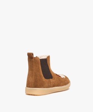 Boots bébé garçon dessus cuir motif renard – NA! vue4 - NA! - GEMO