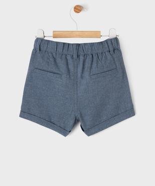 Short en flanelle à revers et taille élastiquée bébé garçon - LuluCastagnette vue5 - LULUCASTAGNETTE - GEMO