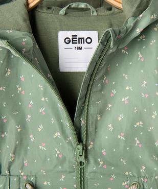 Imperméable déperlant à motifs fleuris bébé fille vue7 - GEMO(BEBE DEBT) - GEMO